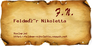 Feldmár Nikoletta névjegykártya